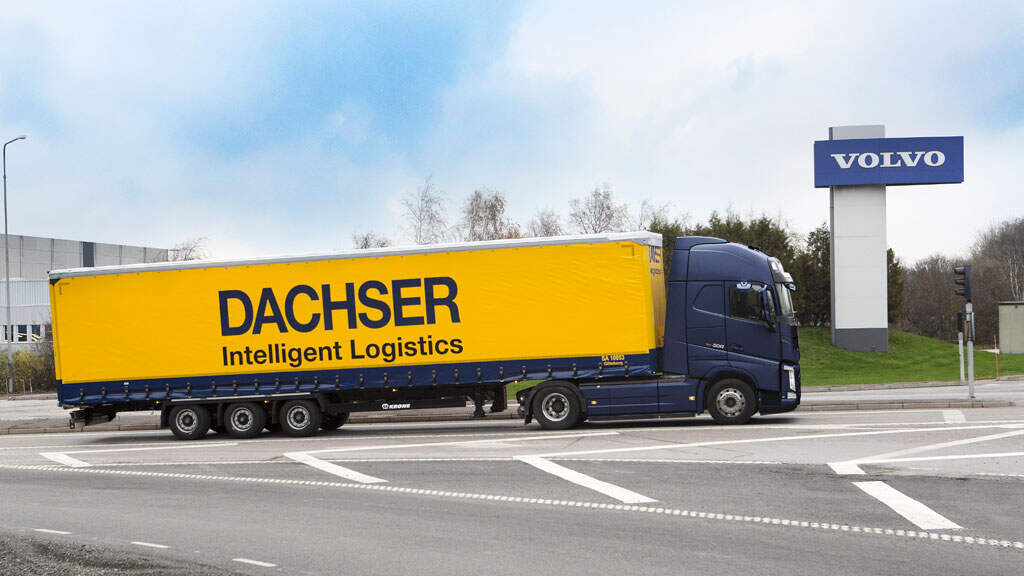 DACHSER har arrangeret en shuttle mellem Volvo Cars og DACHSER seks gange om dagen.