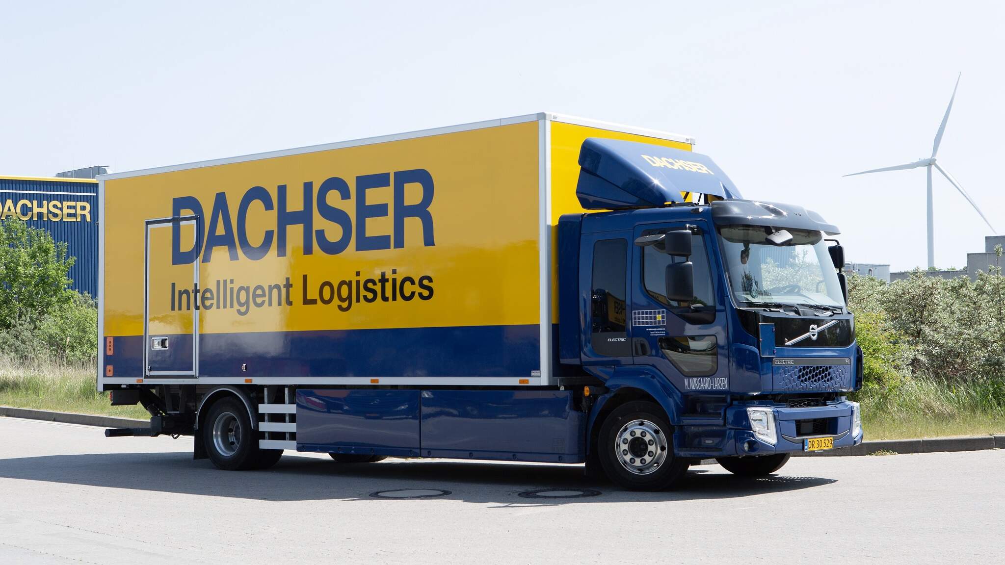Den Volvo FL Electric, som Mads kører rundt i til daglig. Den Volvo FL Electric, som Mads kører rundt i til daglig.